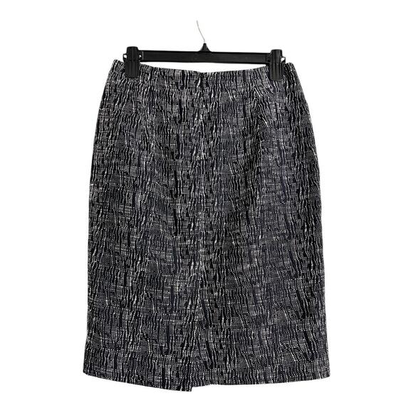 Sophie Theallet The Limited Skirt Women's Size 4 Black White Textured Pencil - Picture 3 of 8